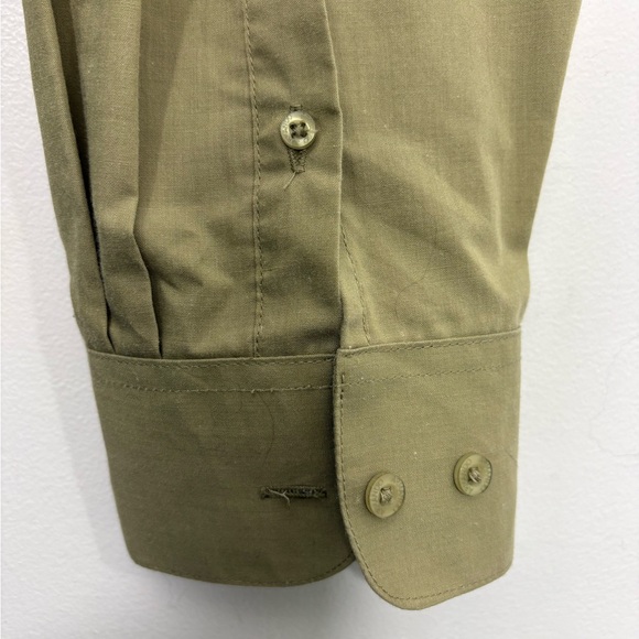 Armando Italian Collection Olive Green Dress Shirt - Size XL - Neck 17.5 - Picture 5 of 6